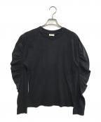 DRIES VAN NOTENドリスヴァンノッテン）の古着「ボリュームスリーブL/Sカットソー」｜ブラック