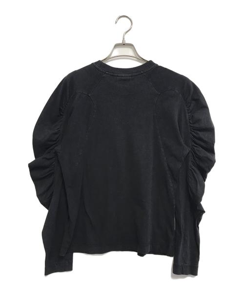 DRIES VAN NOTEN（ドリスヴァンノッテン）DRIES VAN NOTEN (ドリスヴァンノッテン) ボリュームスリーブL/Sカットソー ブラック サイズ:Ｓの古着・服飾アイテム