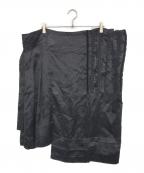 COMME des GARCONSコムデギャルソン）の古着「フリル 巻き スカート」｜ブラック