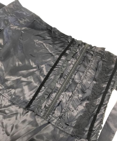 COMME des GARCONS（コムデギャルソン）COMME des GARCONS (コムデギャルソン) フリル 巻き スカート ブラック サイズ:Sの古着・服飾アイテム