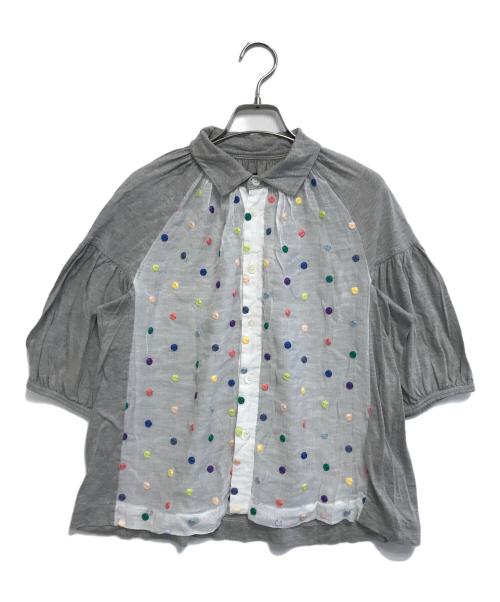 tricot COMME des GARCONS（トリココムデギャルソン）tricot COMME des GARCONS (トリココムデギャルソン) シャツブラウス グレー サイズ:Mの古着・服飾アイテム