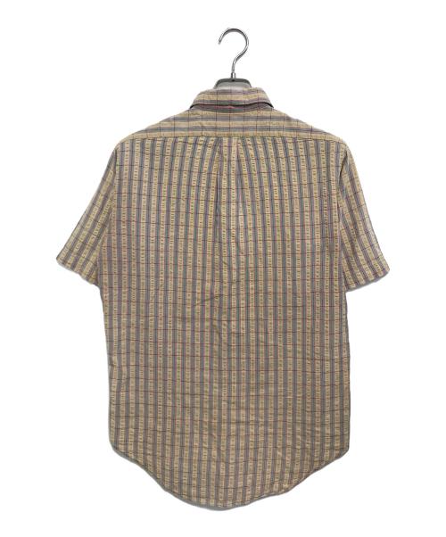 COMME des GARCONS SHIRT（コムデギャルソンシャツ）COMME des GARCONS SHIRT (コムデギャルソンシャツ) 切替S/Sシャツ ブラウン サイズ:Mの古着・服飾アイテム