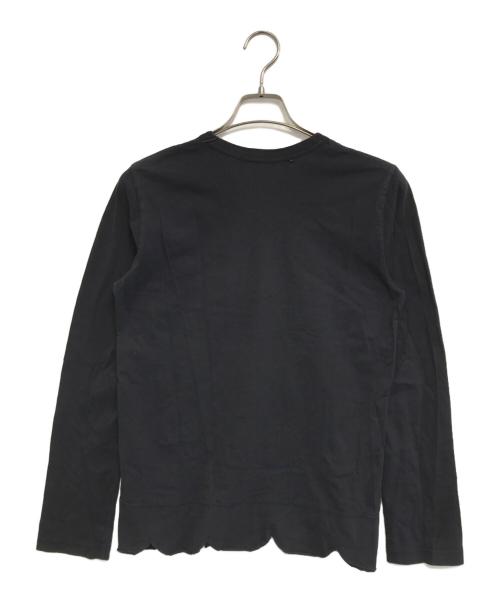 COMME des GARCONS COMME des GARCONS（コムデギャルソン コムデギャルソン）COMME des GARCONS COMME des GARCONS (コムデギャルソン コムデギャルソン) 裾カットアウトロングスリーブカットソー ブラック サイズ:Mの古着・服飾アイテム
