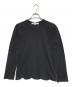 COMME des GARCONS COMME des GARCONS（コムデギャルソン コムデギャルソン）の古着「裾カットアウトロングスリーブカットソー」｜ブラック