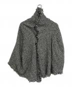 JUNYA WATANABE COMME des GARCONS(ジュンヤワタナベ コムデギャルソン）の古着「ツイード 変形 ポンチョ」｜グレー
