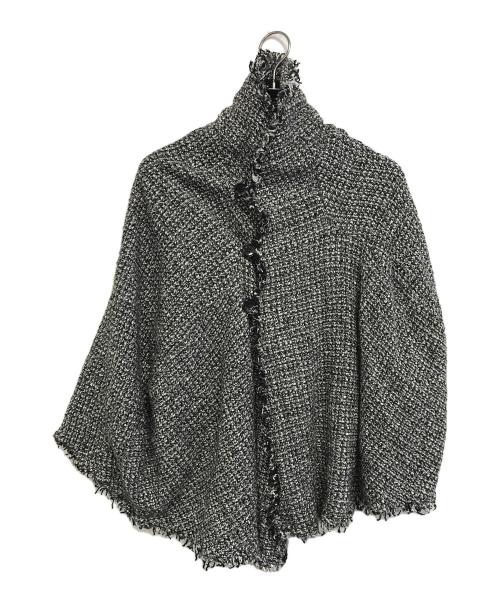 JUNYA WATANABE COMME des GARCONS（(ジュンヤワタナベ コムデギャルソン）JUNYA WATANABE COMME des GARCONS ((ジュンヤワタナベ コムデギャルソン) ツイード 変形 ポンチョ グレー サイズ:表記なしの古着・服飾アイテム