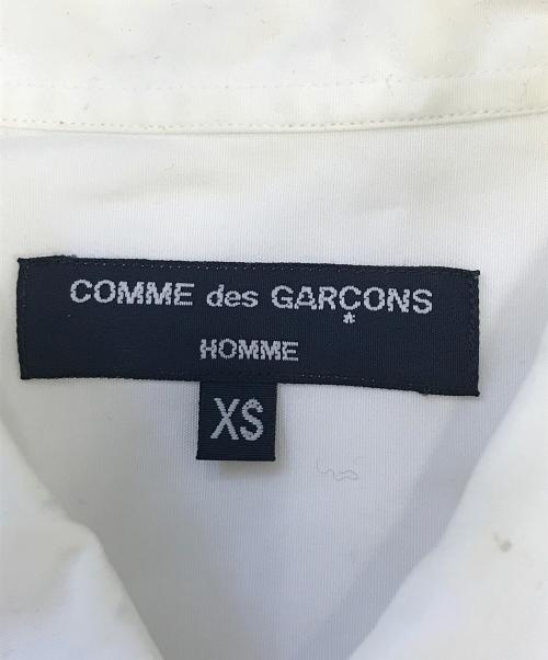 COMME des GARCONS HOMME（コムデギャルソン オム）COMME des GARCONS HOMME (コムデギャルソン オム) 綿タイプライター×綿ブロードプリントL/Sシャツ ホワイト サイズ:XSの古着・服飾アイテム