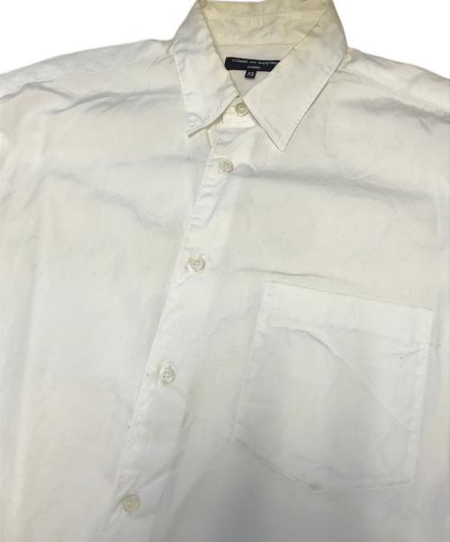 COMME des GARCONS HOMME（コムデギャルソン オム）COMME des GARCONS HOMME (コムデギャルソン オム) 綿タイプライター×綿ブロードプリントL/Sシャツ ホワイト サイズ:XSの古着・服飾アイテム