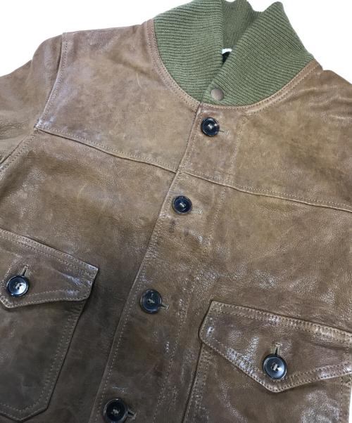 GOLDEN GOOSE（ゴールデングース）GOLDEN GOOSE (ゴールデングース) レザージャケット ブラウン サイズ:XSの古着・服飾アイテム