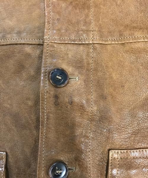 GOLDEN GOOSE（ゴールデングース）GOLDEN GOOSE (ゴールデングース) レザージャケット ブラウン サイズ:XSの古着・服飾アイテム