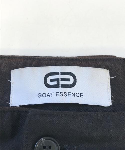 GOAT ESSENCE（ゴートエッセンス）GOAT ESSENCE (ゴートエッセンス) tuck flare pants ブラック サイズ:2の古着・服飾アイテム