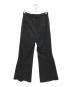 GOAT ESSENCE (ゴートエッセンス) tuck flare pants ブラック サイズ:2：10000円