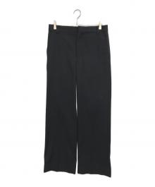 MISSING MANIC（ミッシングマニック）の古着「ストレートスラックス」｜ブラック