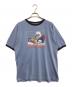 TNT（ティーエヌティー）の古着「リンガーTシャツ」｜ブルー
