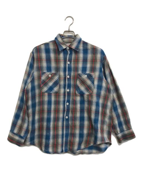 big mac（ビッグマック）big mac (ビッグマック) チェックネルシャツ ブルー サイズ:Ｌの古着・服飾アイテム