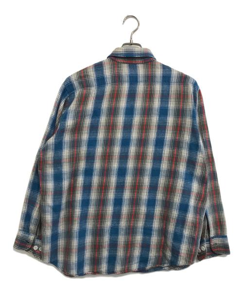 big mac（ビッグマック）big mac (ビッグマック) チェックネルシャツ ブルー サイズ:Ｌの古着・服飾アイテム