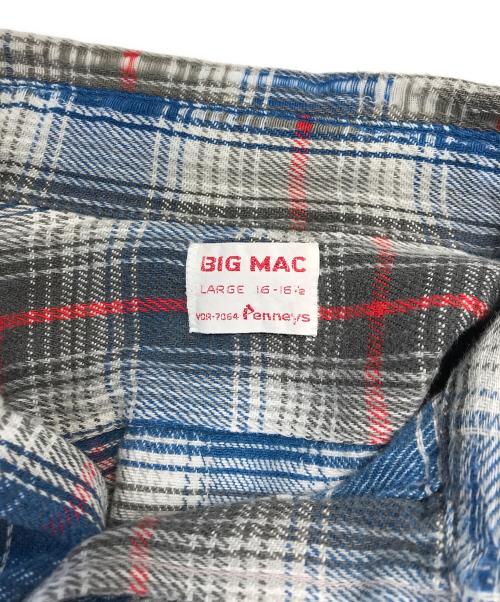 big mac（ビッグマック）big mac (ビッグマック) チェックネルシャツ ブルー サイズ:Ｌの古着・服飾アイテム