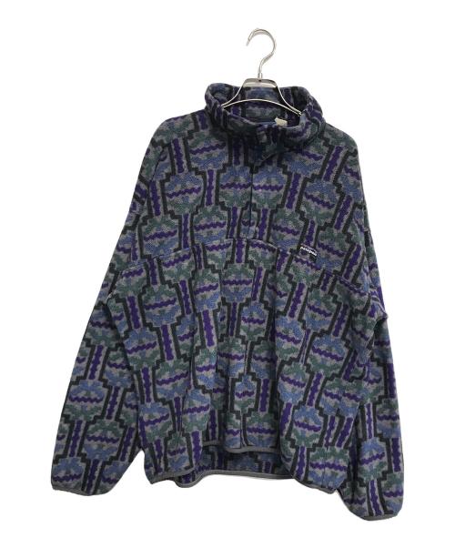 Patagonia（パタゴニア）Patagonia (パタゴニア) テウェルチェ柄 シンチラスナップＴ パープル サイズ:XLの古着・服飾アイテム