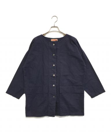 中古・古着通販】ISSEY MIYAKE (イッセイミヤケ) バンドカラーシャツ