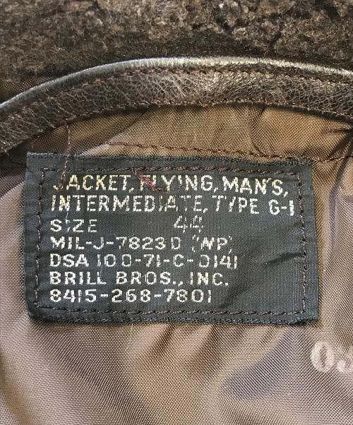 U'S NAVY（ユーエスネイビー）U'S NAVY (アメリカ海軍) G-1ジャケット ブラウン サイズ:44の古着・服飾アイテム