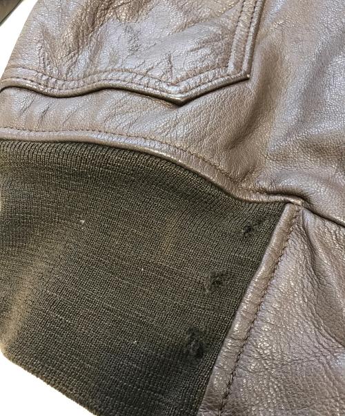 U'S NAVY（ユーエスネイビー）U'S NAVY (アメリカ海軍) G-1ジャケット ブラウン サイズ:44の古着・服飾アイテム