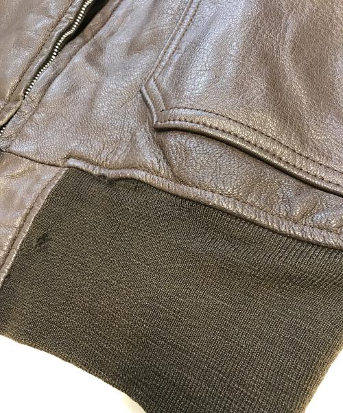 U'S NAVY（ユーエスネイビー）U'S NAVY (アメリカ海軍) G-1ジャケット ブラウン サイズ:44の古着・服飾アイテム
