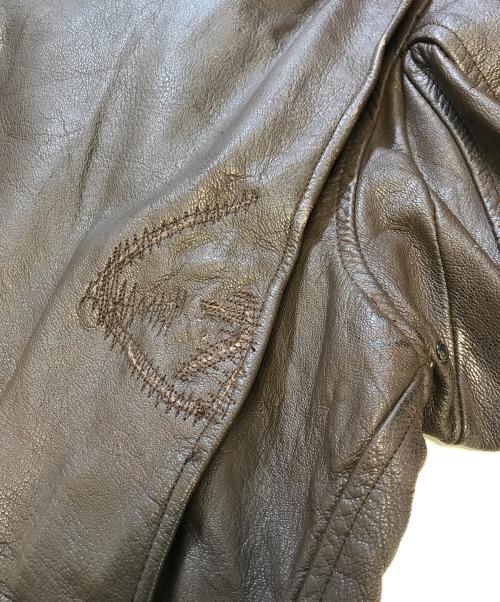 U'S NAVY（ユーエスネイビー）U'S NAVY (アメリカ海軍) G-1ジャケット ブラウン サイズ:44の古着・服飾アイテム