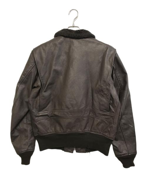 U'S NAVY（ユーエスネイビー）U'S NAVY (アメリカ海軍) G-1ジャケット ブラウン サイズ:44の古着・服飾アイテム