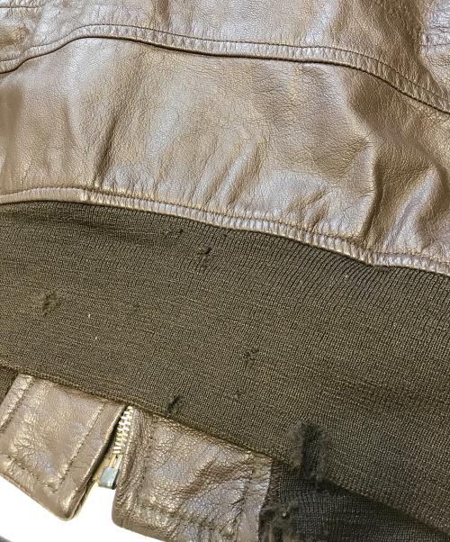 U'S NAVY（ユーエスネイビー）U'S NAVY (アメリカ海軍) G-1ジャケット ブラウン サイズ:44の古着・服飾アイテム