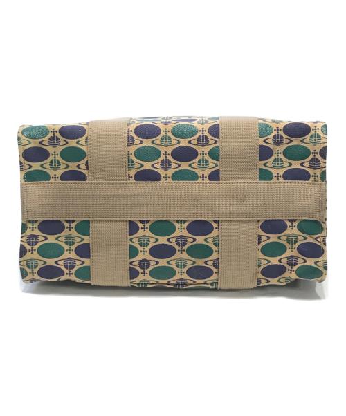 Vivienne Westwood man（ヴィヴィアン ウェストウッド マン）Vivienne Westwood man (ヴィヴィアン ウェストウッド マン) オーブプリント キャンバストートバック グリーンの古着・服飾アイテム