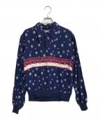 ）の古着「プルオーバー 開襟レーヨンシャツ」｜ネイビー