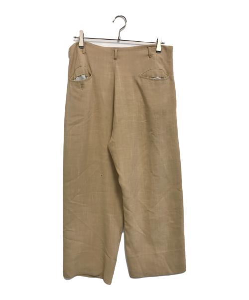 VINTAGE（ヴィンテージ）VINTAGE (ヴィンテージ) 2タックレーヨンパンツ ベージュ サイズ:表記なしの古着・服飾アイテム