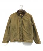 VINTAGE MILITARYヴィンテージ ミリタリー）の古着「U'S NAVY N-1 デッキジャケット」｜グリーン