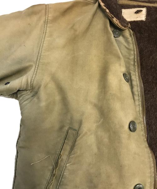 VINTAGE MILITARY（ヴィンテージ ミリタリー）VINTAGE MILITARY (ヴィンテージ ミリタリー) U'S NAVY N-1 デッキジャケット グリーン サイズ:不明の古着・服飾アイテム