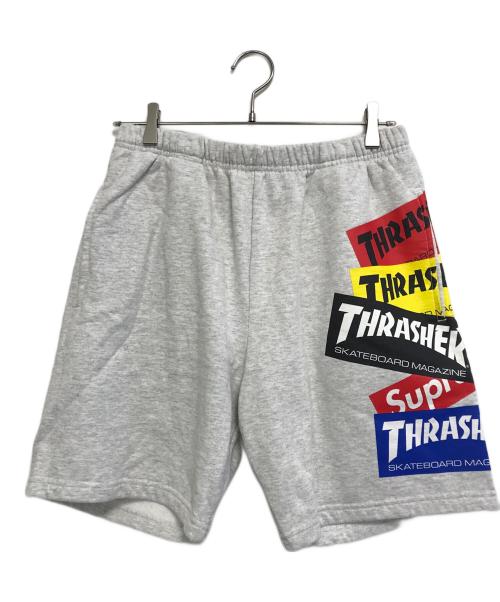 SUPREME（シュプリーム）SUPREME (シュプリーム) THRASHER (スラッシャー) Multi Logo Sweat Short グレー サイズ:Ｓの古着・服飾アイテム