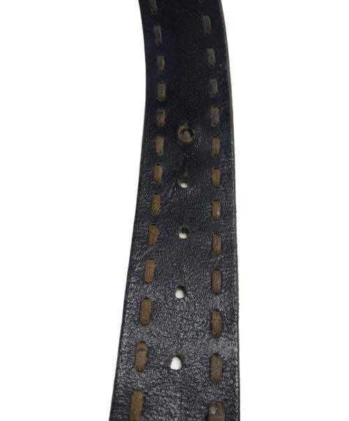 DSQUARED2（ディースクエアード）DSQUARED2 (ディースクエアード) ロゴバックル レザーベルト ブラック サイズ:不明の古着・服飾アイテム