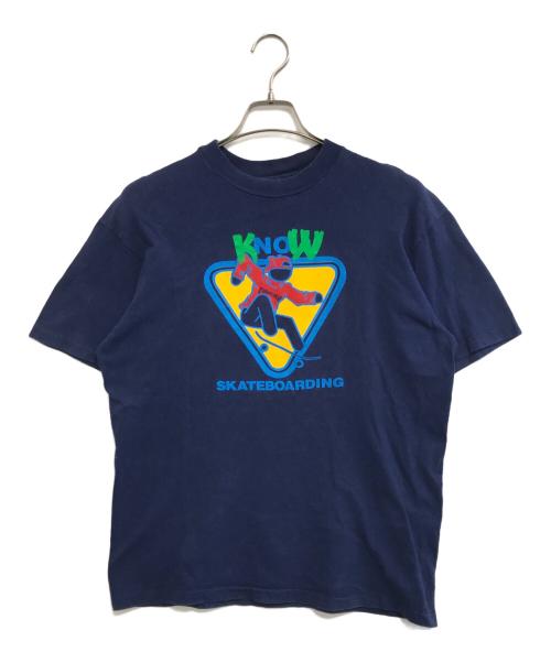 THRASHER（スラッシャー）THRASHER (スラッシャー) プリントTシャツ ネイビー サイズ:Mの古着・服飾アイテム