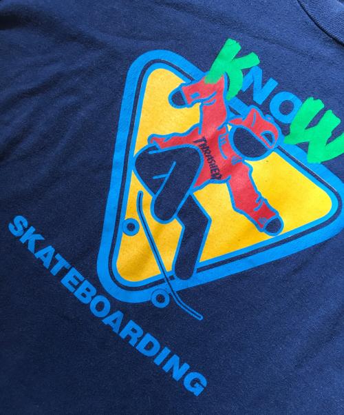 THRASHER（スラッシャー）THRASHER (スラッシャー) プリントTシャツ ネイビー サイズ:Mの古着・服飾アイテム