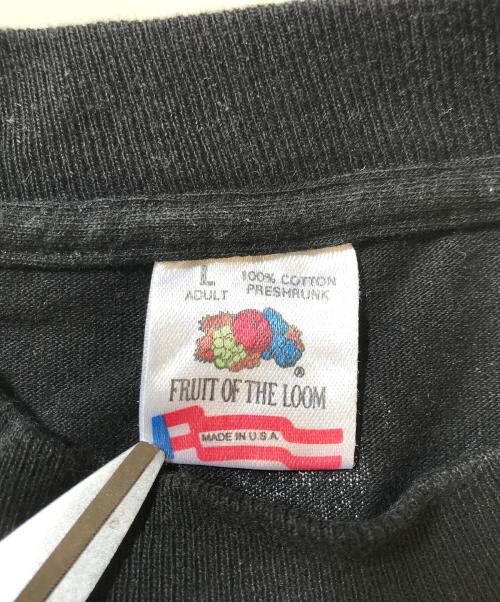FRUIT OF THE LOOM（フルーツオブザルーム）FRUIT OF THE LOOM (フルーツオブザルーム) ightmare before christmas(ナイトメアー・ビフォア・クリスマス) プリントカットソー ブラック サイズ:Lの古着・服飾アイテム