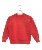 VINTAGEヴィンテージ）の古着「ラグランスウェット」｜レッド