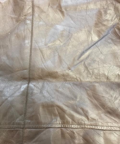 Eddie Bauer（エディーバウアー）Eddie Bauer (エディーバウアー) レザーダウンジャケット ブラウン サイズ:Mの古着・服飾アイテム