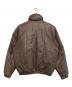 Eddie Bauer (エディーバウアー) レザーダウンジャケット ブラウン サイズ:M：32000円