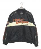 HARLEY-DAVIDSONハーレーダビッドソン）の古着「レーシングボンバージャケット」｜ブラック