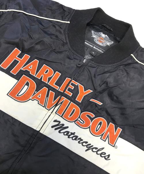 HARLEY-DAVIDSON（ハーレーダビッドソン）HARLEY-DAVIDSON (ハーレーダビッドソン) レーシングボンバージャケット ブラック サイズ:XLの古着・服飾アイテム