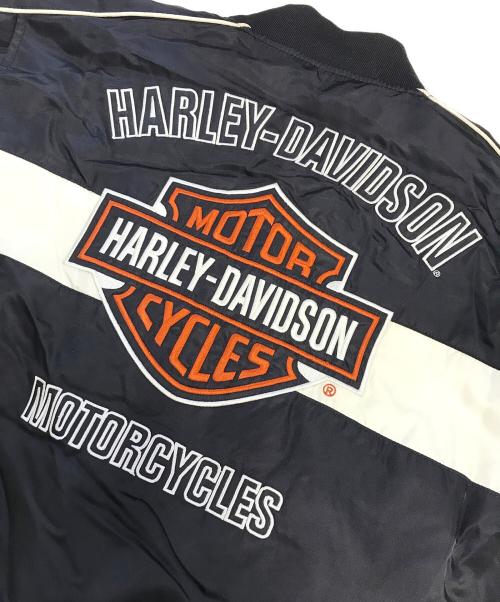 HARLEY-DAVIDSON（ハーレーダビッドソン）HARLEY-DAVIDSON (ハーレーダビッドソン) レーシングボンバージャケット ブラック サイズ:XLの古着・服飾アイテム