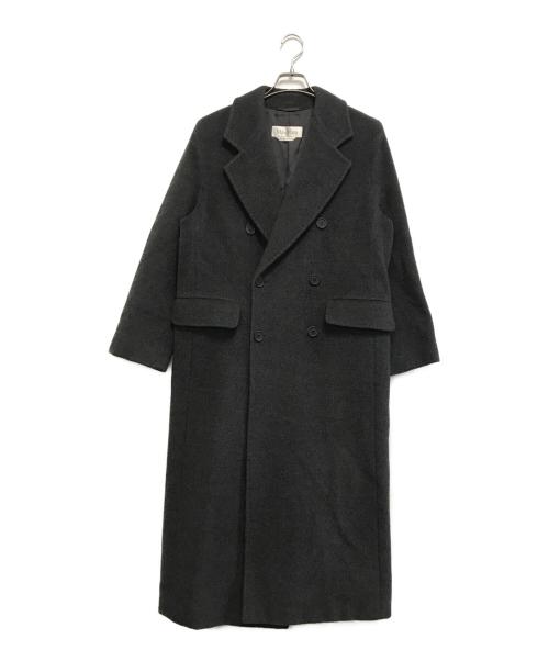 MaxMara（マックスマーラ）MaxMara (マックスマーラ) カシミヤ混ウールコート グレー サイズ:表記なしの古着・服飾アイテム