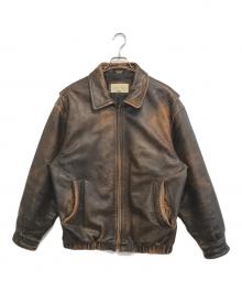 ST JOHN'S BAY（セントジョンズベイ）の古着「レザージャケット」｜ブラウン