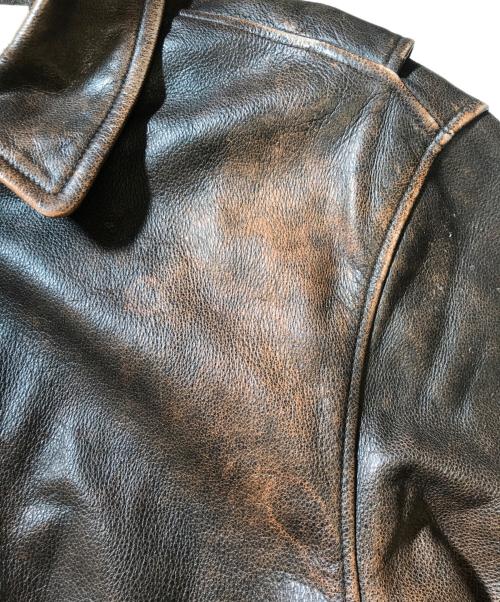 ST JOHN'S BAY（セントジョンズベイ）ST JOHN'S BAY (セントジョンズベイ) レザージャケット ブラウン サイズ:Lの古着・服飾アイテム