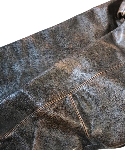 ST JOHN'S BAY（セントジョンズベイ）ST JOHN'S BAY (セントジョンズベイ) レザージャケット ブラウン サイズ:Lの古着・服飾アイテム