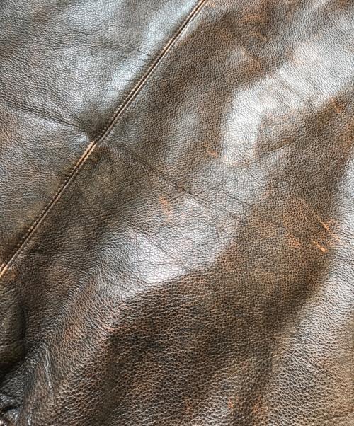 ST JOHN'S BAY（セントジョンズベイ）ST JOHN'S BAY (セントジョンズベイ) レザージャケット ブラウン サイズ:Lの古着・服飾アイテム